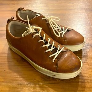 Ecco brown leather sneakers